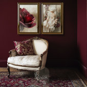 Mary Antoinette Portret Vogel & Roos Bloemen Tissuepapier