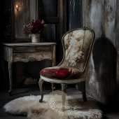 Mary Antoinette Portret Vogel & Roos Bloemen Tissuepapier