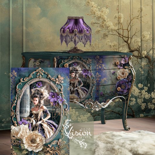 Mary Antoinette tijdperk, hoge Mode Franse schoonh Tissuepapier