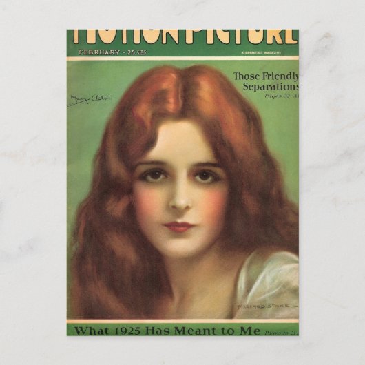 Mary Astor 1926 filmmagazine Briefkaart (Voorkant)
