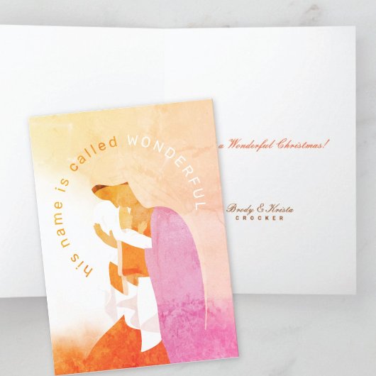 Mary & Baby Jesus Kaart met Kerstmis