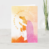 Mary & Baby Jesus Kaart met Kerstmis (Voorkant)