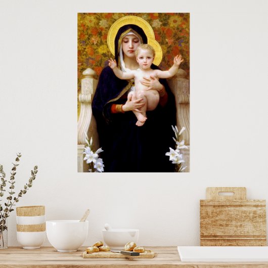 Mary & Baby Jesus Poster (Keuken)