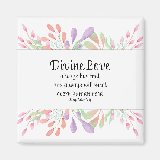 Mary Baker Eddy Divine Love Inspirating Quote Magneet (Voorkant)