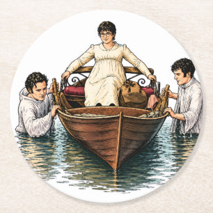 Mary Bennet's ultieme bootreis Ronde Kartonnen Onderzetter