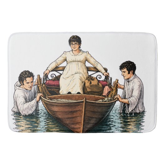 Mary Bennets ultieme boottocht  Badmat (Voorkant)