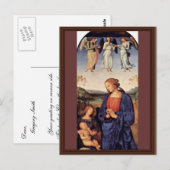 Mary bewondert het kind met de Archangel Gabriel Briefkaart (Voorkant / Achterkant)