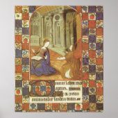 Mary bezoekt haar neef Elizabeth, middeleeuws Poster (Voorkant)