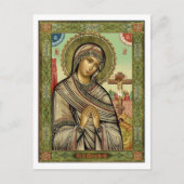 Mary bij het Briefkaart van de Cross Devotional (Voorkant)