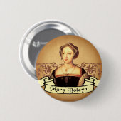Mary Boleyn Ronde Button 5,7 Cm (Voorkant /achterkant)
