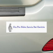 Mary Bumpersticker (Op auto)