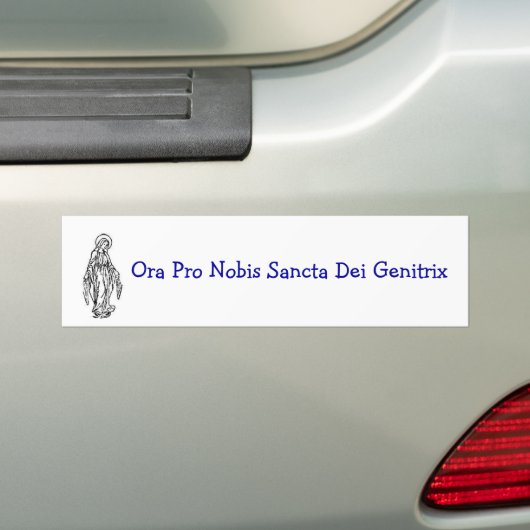 Mary Bumpersticker (Op auto)