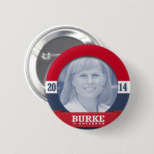 MARY BURKE CAMPAIGN RONDE BUTTON 5,7 CM (Voorkant /achterkant)
