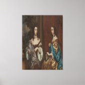 Mary Capel (1630–1715), Later Duchess of Beaufort Canvas Afdruk (Voorkant)