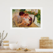 Mary Cassatt.1881.Susan Comforting the Baby print (Keuken)