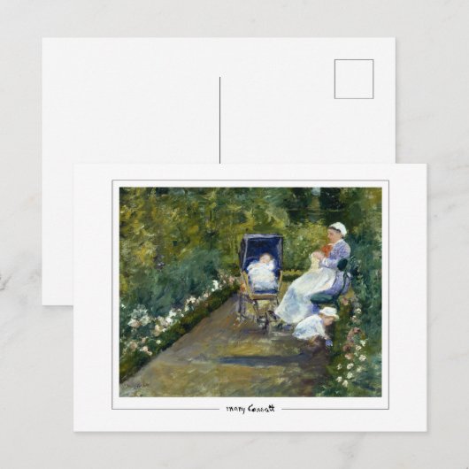 Mary Cassatt #5 - Briefkaart met fijne kunst (Voorkant / Achterkant)