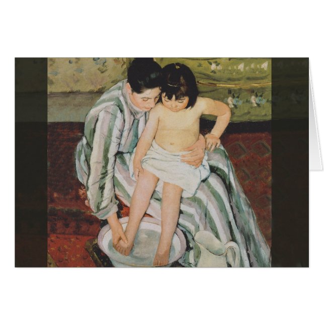 Mary Cassatt Child's Bath Painting (Voorkant Horizontaal)