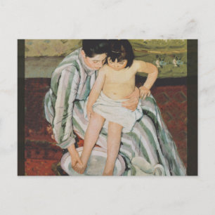 Mary Cassatt Child's Bath Painting Briefkaart