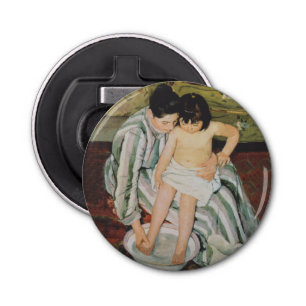 Mary Cassatt Child's Bath Painting Button Flesopener