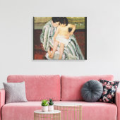 Mary Cassatt Child's Bath Painting Canvas Afdruk (Insitu (Woonkamer))