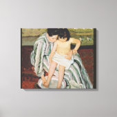 Mary Cassatt Child's Bath Painting Canvas Afdruk (Voorkant)