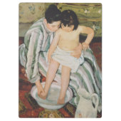 Mary Cassatt Child's Bath Painting Klembord (Achterkant)