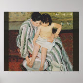 Mary Cassatt Child's Bath Painting Poster (Voorkant)