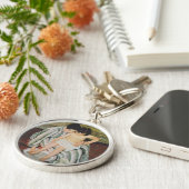 Mary Cassatt Child's Bath Painting Sleutelhanger (Zijkant)