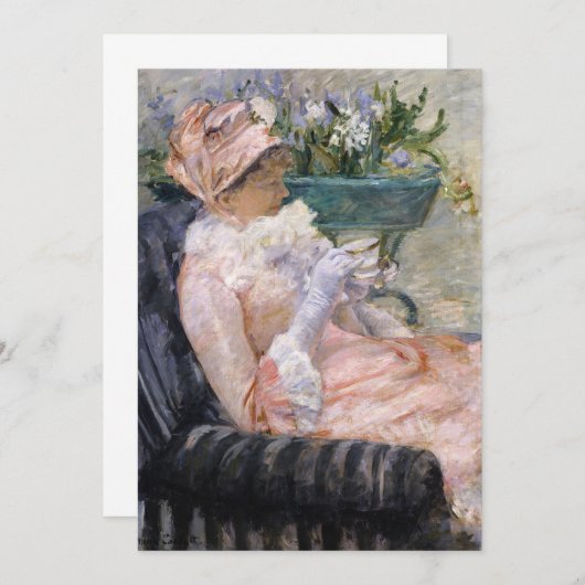 Mary Cassatt - De beker van Tea Bedankkaart (Voorkant / Achterkant)