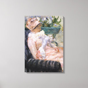 Mary Cassatt - De beker van Tea Canvas Afdruk