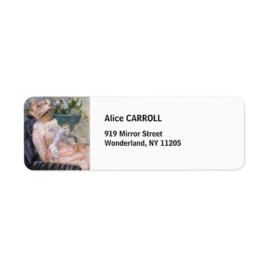 Mary Cassatt - De beker van Tea Etiket (Voorkant)