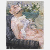 Mary Cassatt - De beker van Tea Fleece Deken (Voorkant)
