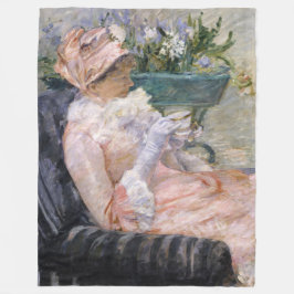 Mary Cassatt - De beker van Tea Fleece Deken