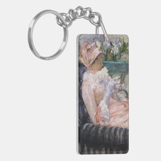 Mary Cassatt - De beker van Tea Sleutelhanger (Voorkant Links)
