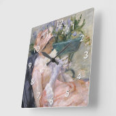 Mary Cassatt - De beker van Tea Vierkante Klok (Hoek)