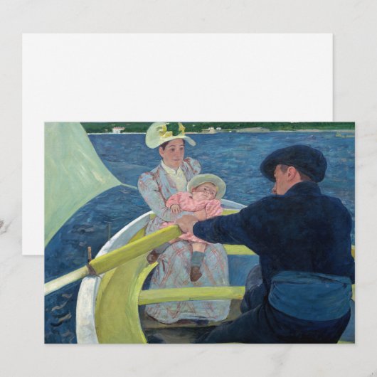Mary Cassatt - De Boating Party Bedankkaart (Voorkant / Achterkant)