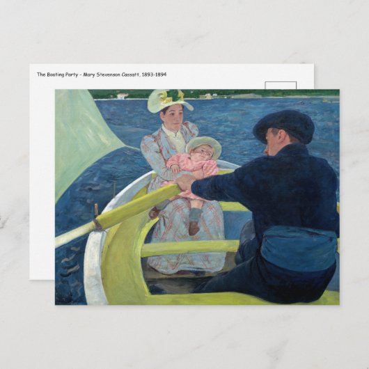 Mary Cassatt - De Boating Party Briefkaart (Voorkant / Achterkant)