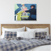 Mary Cassatt - De Boating Party Canvas Afdruk (Insitu (Slaapkamer))