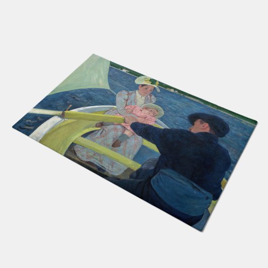 Mary Cassatt - De Boating Party Deurmat (Schuin)