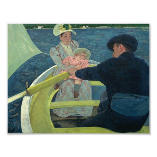 Mary Cassatt - De Boating Party Foto Afdruk (Voorkant)