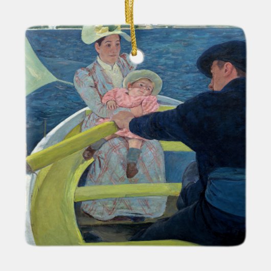 Mary Cassatt - De Boating Party Keramisch Ornament (Voorkant)