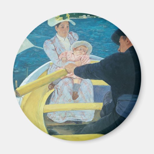 Mary Cassatt - De Boating Party Magneet (Voorkant)
