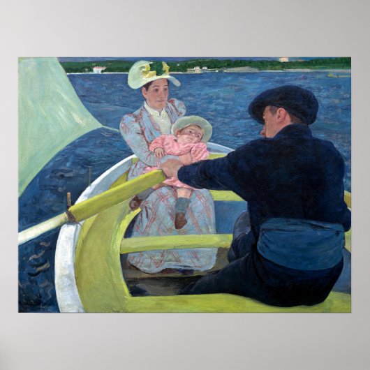 Mary Cassatt De Boating Party Poster (Voorkant)
