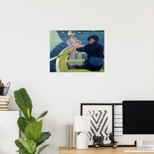 Mary Cassatt - De Boating Party Poster (Thuiskantoor)