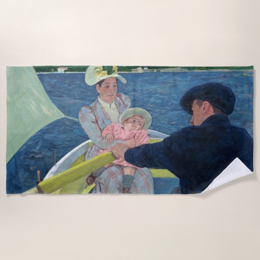 Mary Cassatt - De Boating Party Strandlaken (Voorkant)