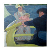 Mary Cassatt - De Boating Party Tegeltje (Voorkant)