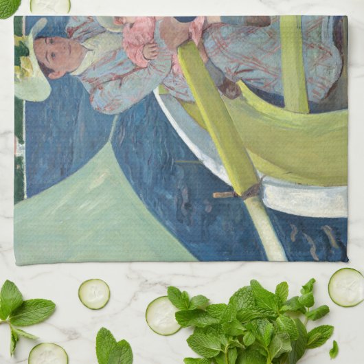 Mary Cassatt - De Boating Party Theedoek (Gevouwen)