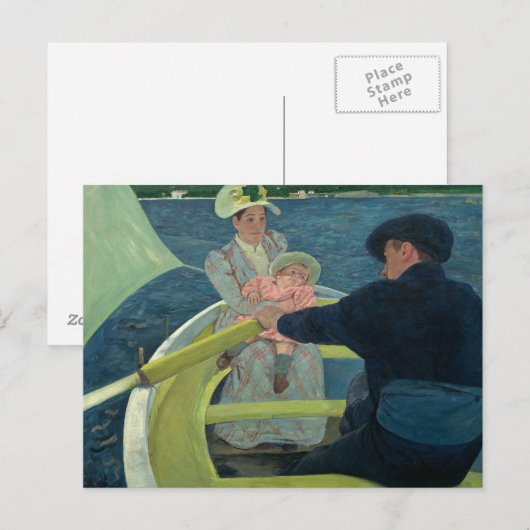 Mary Cassatt - De Boating Party Uitnodiging Briefkaart (Voorkant / Achterkant)