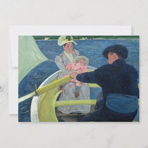 Mary Cassatt - De bootpartij Bedankkaart