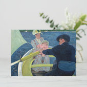 Mary Cassatt - De bootpartij Bedankkaart (Staand voorkant)